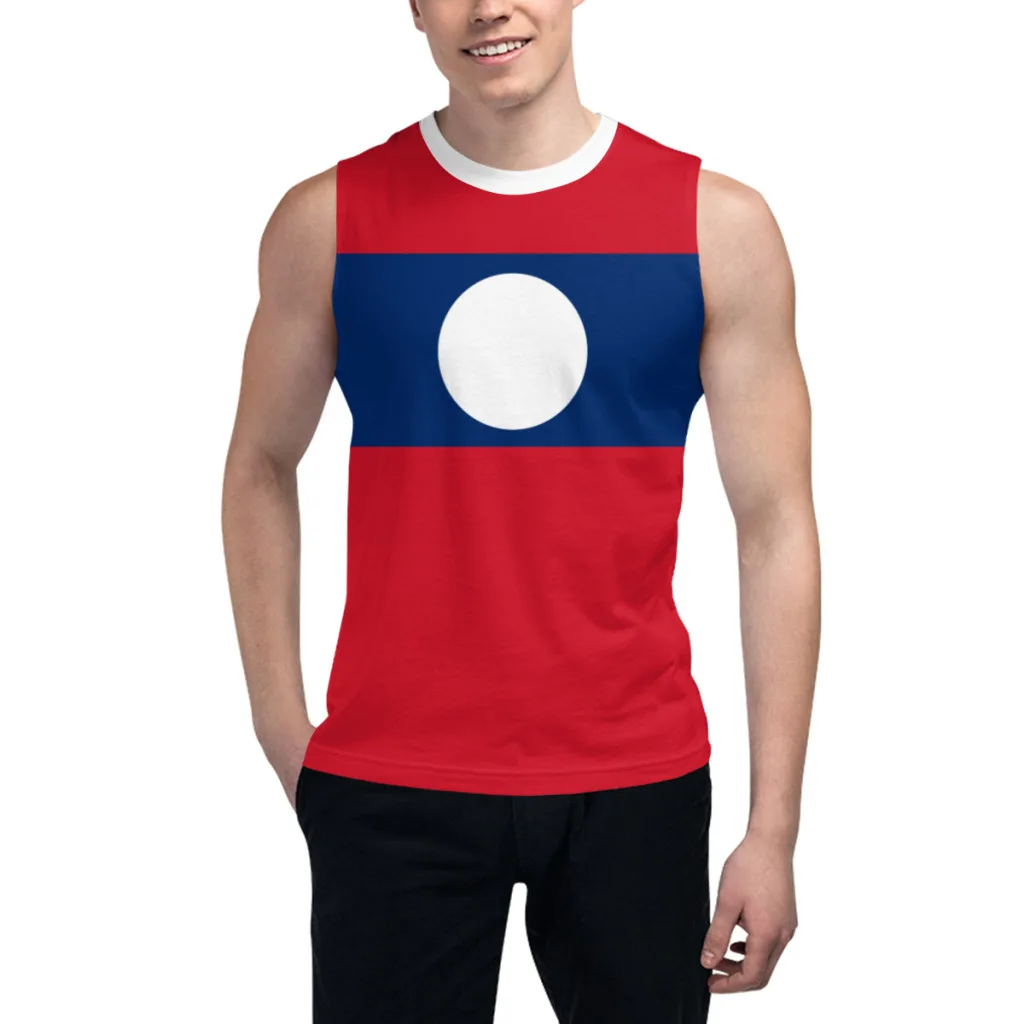 Sleeveless T-shirt Laos Flag 3D Men's Boys Tshirt Gyms Tank Tops Fitness Joggers Basketball Training Vest
Sleeveless T-shirt Laos Flag 3D Men's Boys Tshirt Gyms Tank Tops Fitness Joggers Basketball Training Vest