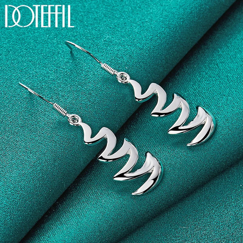 DOTEFFIL 925 Sterling Silver Lightning Drop Earrings Charm Women Jewelry Fashion Wedding Engagement Party Gift
DOTEFFIL 925 Sterling Silver Lightning Drop Earrings Charm Women Jewelry Fashion Wedding Engagement Party Gift