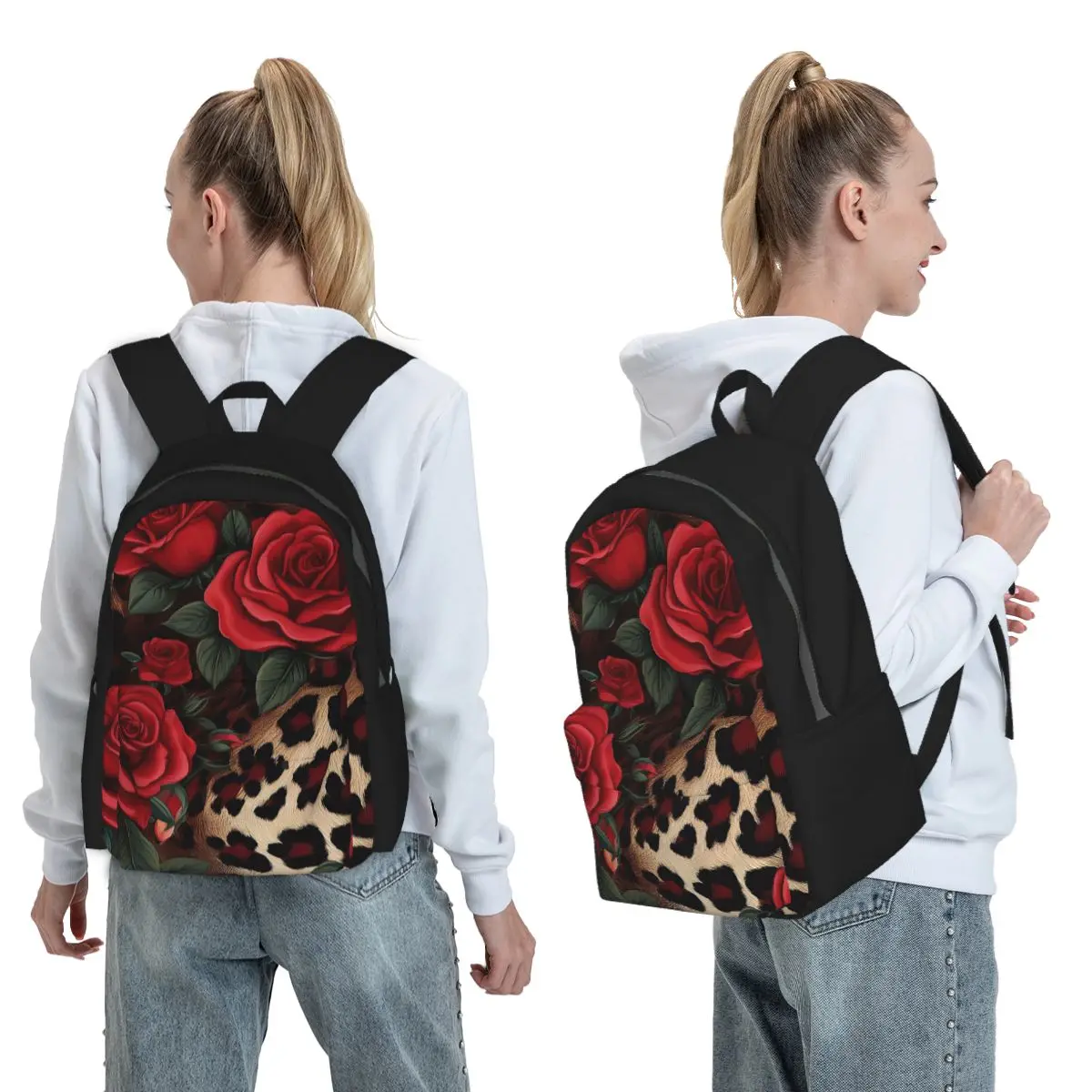Rose Red Leopard Pattern Backpack Student BookBag Kids School Bag Laptop Shoulder Bags for Men Women
Rose Red Leopard Pattern Backpack Student BookBag Kids School Bag Laptop Shoulder Bags for Men Women