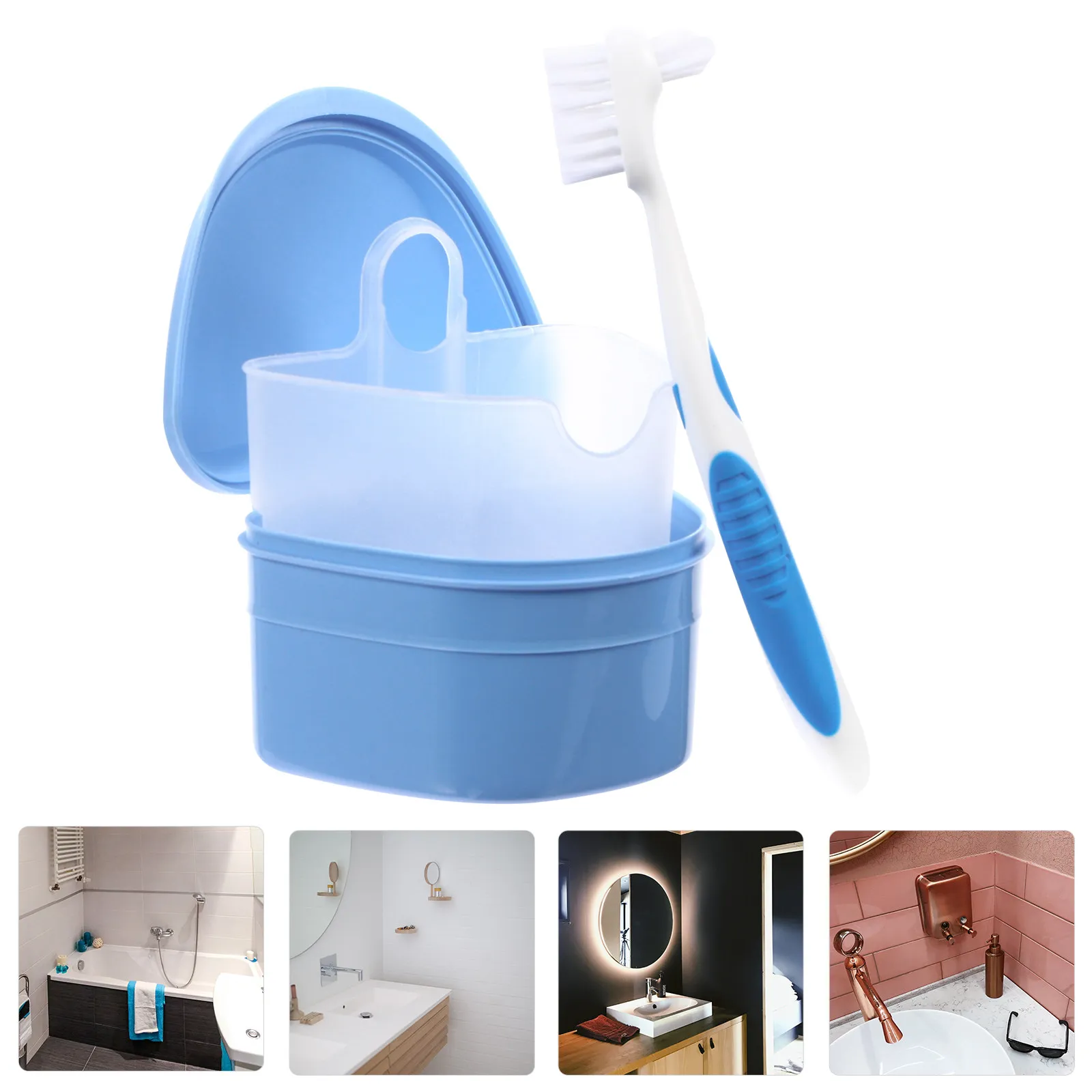 Plastic Denture Storage Case Bath Soaking Container Strainer Portable Holder for Cleaning False Teeth Traveling Outdoor Use
Plastic Denture Storage Case Bath Soaking Container Strainer Portable Holder for Cleaning False Teeth Traveling Outdoor Use