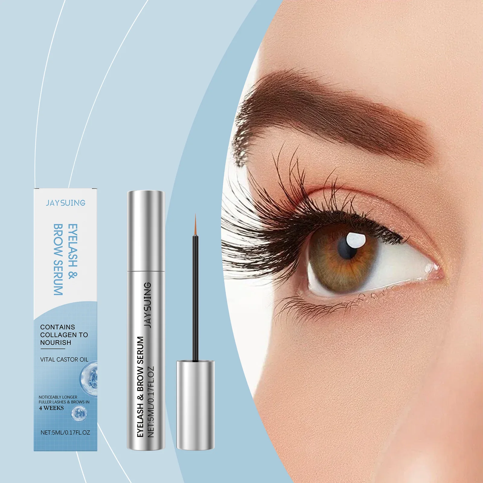 Beauty Eyelash Serum Lightweight Natural Supports Daily Delicate Makeup Moisturizes & Cares for Eyelashes & Eyebrows
Beauty Eyelash Serum Lightweight Natural Supports Daily Delicate Makeup Moisturizes & Cares for Eyelashes & Eyebrows