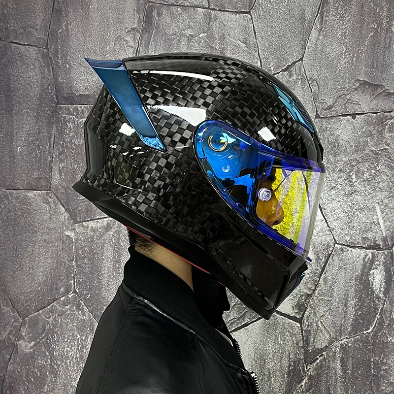 Motorcycle helmet carbon fiber full helmet forged single lens motorcycle helmet MT30
Motorcycle helmet carbon fiber full helmet forged single lens motorcycle helmet MT30