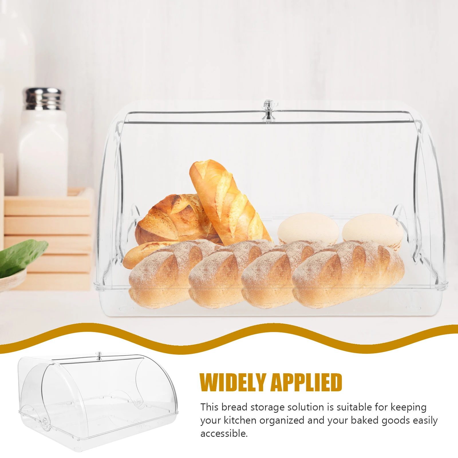 Bread Boxes Containers Airtight Storage Loaf Bin Bakery Display Countertop Food Preservation Plastic Material Multifunctional
Bread Boxes Containers Airtight Storage Loaf Bin Bakery Display Countertop Food Preservation Plastic Material Multifunctional