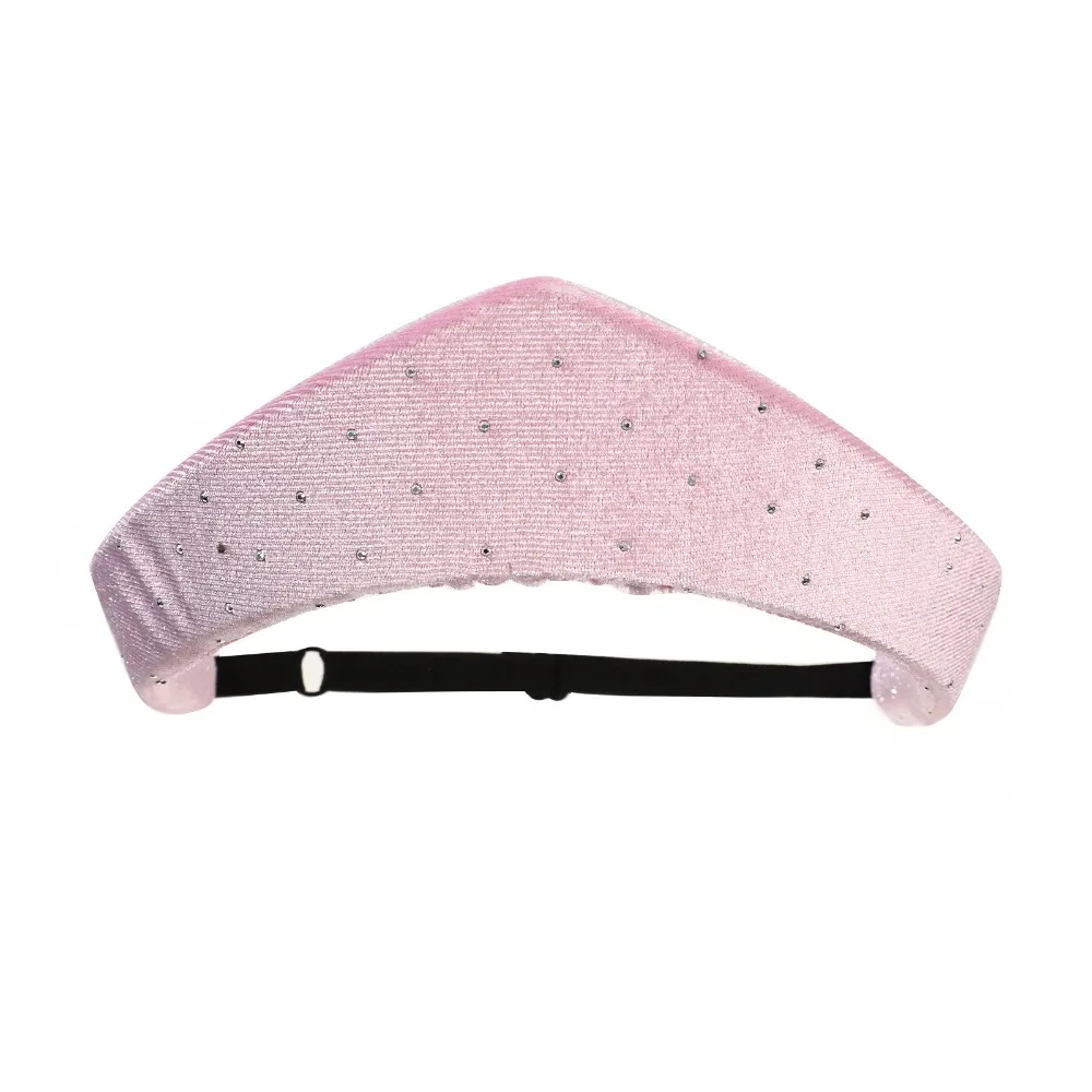 Elegant Rhinestone Velvet Crown Headband Baroque Triangle Elastic Hair Hoop Classical European American Style
Elegant Rhinestone Velvet Crown Headband Baroque Triangle Elastic Hair Hoop Classical European American Style