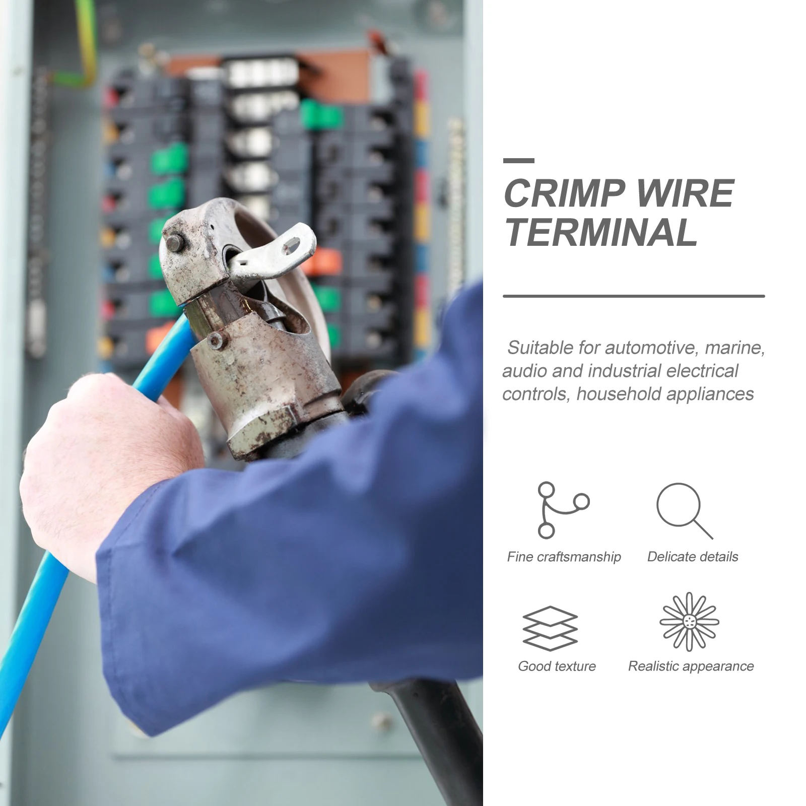 1 Set Spade Connector Assortment Semi-Insulated Quick Splice Crimp Terminals Pure Retardant Material Automotive
1 Set Spade Connector Assortment Semi-Insulated Quick Splice Crimp Terminals Pure Retardant Material Automotive