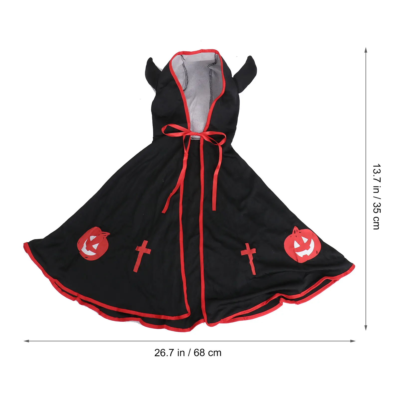 Demonic Cloak Cape For Halloween Halloween Costume Cape Children Clothes Cross Pattern Cosplay Outfit Stage Accessory
Demonic Cloak Cape For Halloween Halloween Costume Cape Children Clothes Cross Pattern Cosplay Outfit Stage Accessory