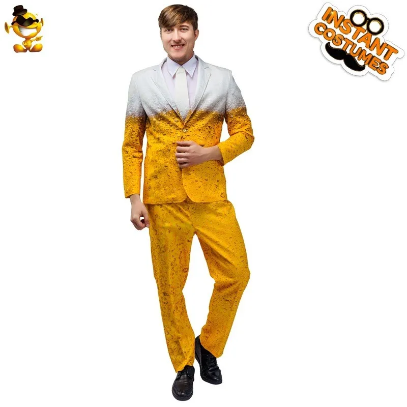 Adult Men's Beer Suit Costume Set Carnival Halloween Cosplay Performance Bar Party Fun Outfit Polyester Fiber 100%
Adult Men's Beer Suit Costume Set Carnival Halloween Cosplay Performance Bar Party Fun Outfit Polyester Fiber 100%