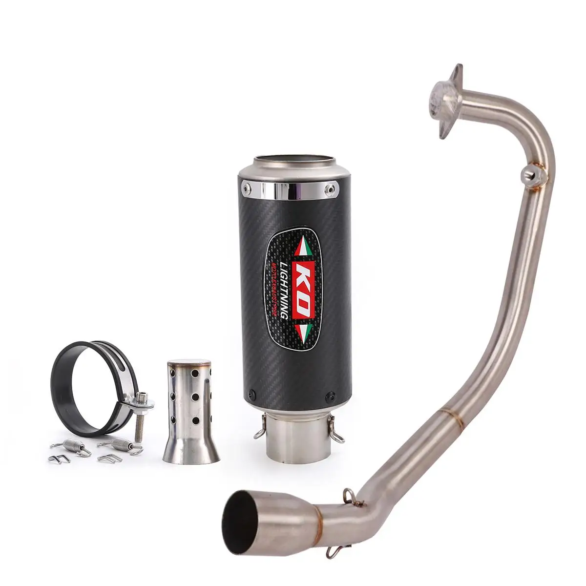 For CF-Moto ST125 Any Year Exhaust Muffler Header Pipe Slip On Motorcycle Carbon Fiber Escape Tip Connect Tube With DB Killer
For CF-Moto ST125 Any Year Exhaust Muffler Header Pipe Slip On Motorcycle Carbon Fiber Escape Tip Connect Tube With DB Killer