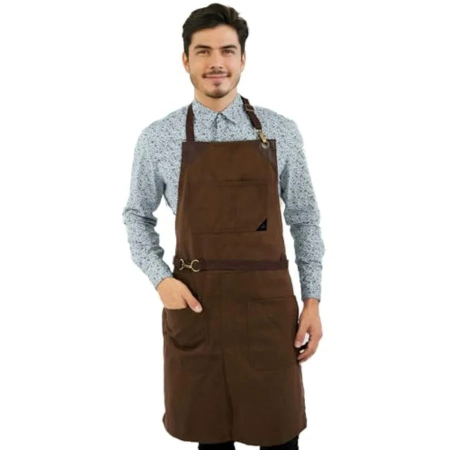 No-Tie Twill Apron - Leather Reinforcement, Split-Leg
No-Tie Twill Apron - Leather Reinforcement, Split-Leg