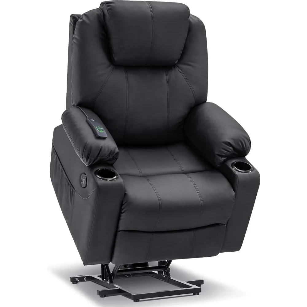 Electric Power Lift Recliner Chair Sofa with Massage and Heat for Elderly, 3 Positions,2 Side Pockets, and Cup Holders,USB Ports
Electric Power Lift Recliner Chair Sofa with Massage and Heat for Elderly, 3 Positions,2 Side Pockets, and Cup Holders,USB Ports