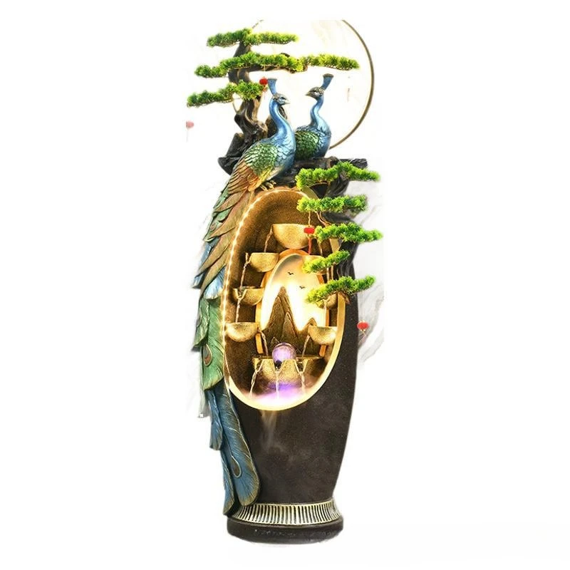 New Chinese style, fountain, ornament, circulating water, living room, office, feng shui lucky floor decoration
New Chinese style, fountain, ornament, circulating water, living room, office, feng shui lucky floor decoration