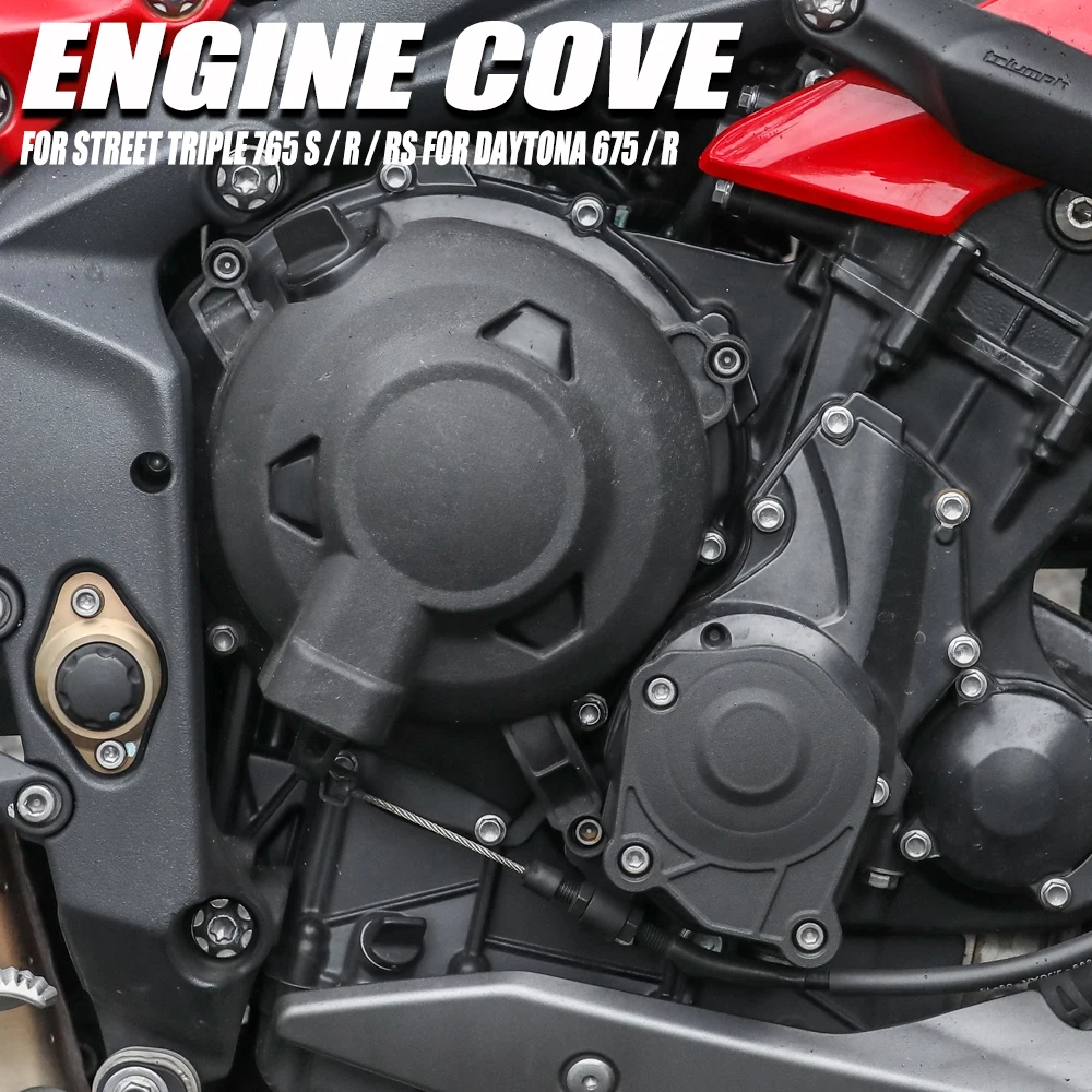 New Motorcycle Accessories Black ABS Plastic Motorcycles Engine cover Protection case For Street Triple 765 S/R/RS Daytona 675/R
New Motorcycle Accessories Black ABS Plastic Motorcycles Engine cover Protection case For Street Triple 765 S/R/RS Daytona 675/R