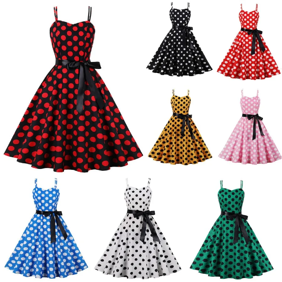 【New style】New women's dress, retro, big swing, lace, long dress, polka dot, suspender skirt, large discount
【New style】New women's dress, retro, big swing, lace, long dress, polka dot, suspender skirt, large discount