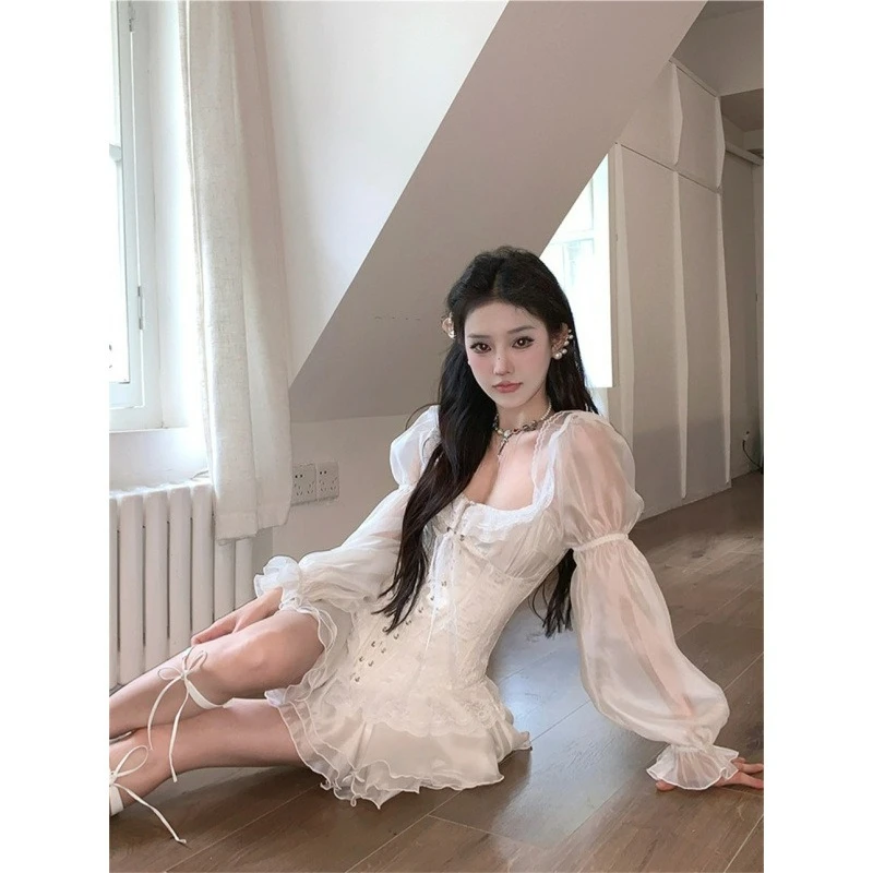 French Super Fairy Sweet Age-reducing Bubble Sleeve Dress New Summer Temperament High Waist Fashionable Comfortable Freshness
French Super Fairy Sweet Age-reducing Bubble Sleeve Dress New Summer Temperament High Waist Fashionable Comfortable Freshness