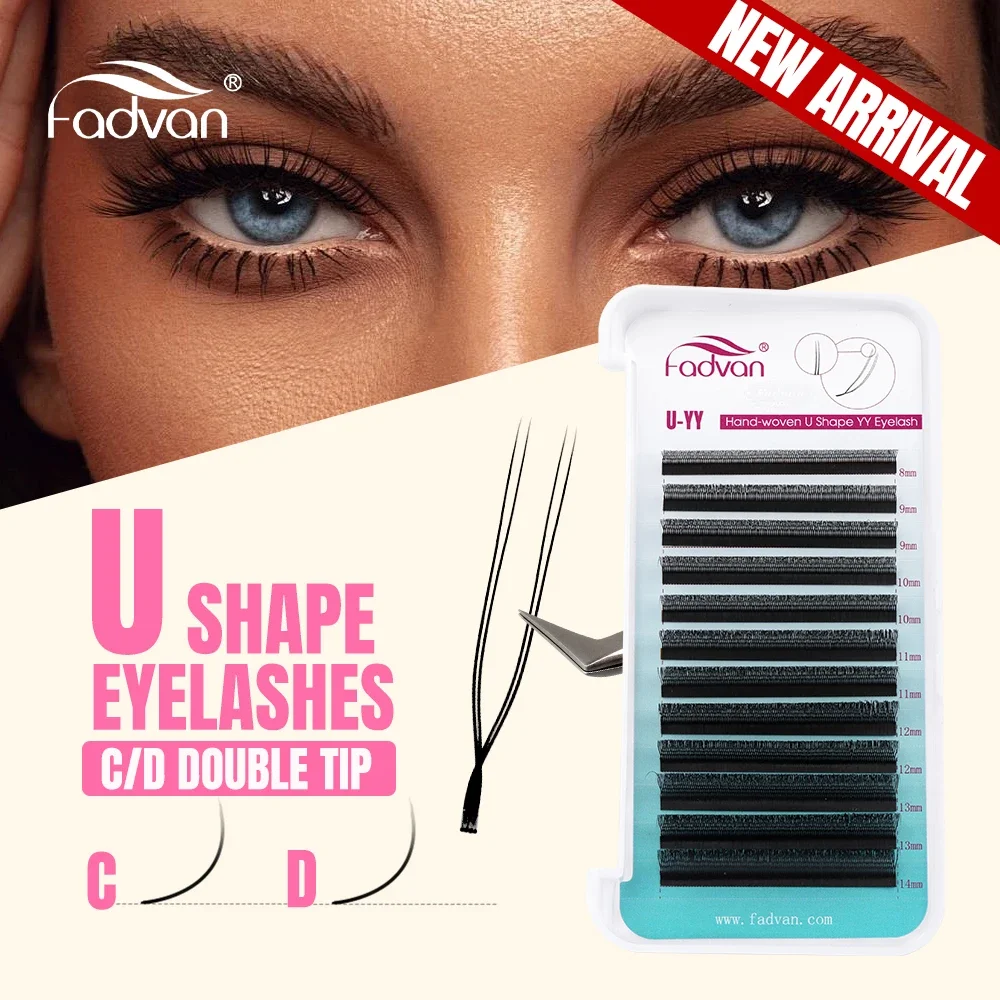Fadvan U Shape YY Lash Extensions C/D 8-14MM Double Tips YY Lash Black/Brown Premade Fan W Volume False Eyelashes Makeup
Fadvan U Shape YY Lash Extensions C/D 8-14MM Double Tips YY Lash Black/Brown Premade Fan W Volume False Eyelashes Makeup