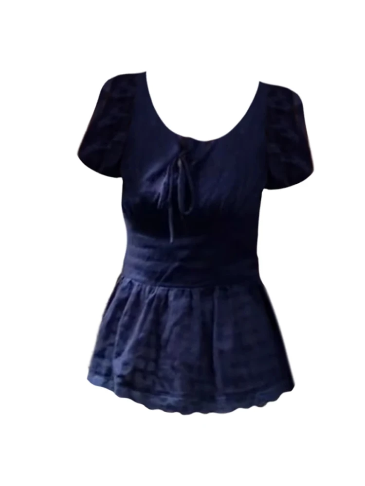 Slimming Fitted Bubble Sve irt Women's Summer Waist-Cinching Charming Top Square Collar Bow-Tied Korean Sle Commute
Slimming Fitted Bubble Sve irt Women's Summer Waist-Cinching Charming Top Square Collar Bow-Tied Korean Sle Commute