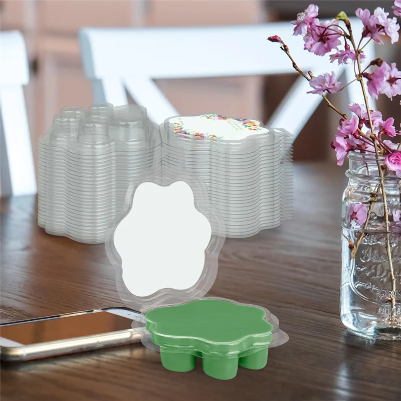 A21R-100 Pack Wax Melts, Cat's Paw Transparent Empty Plastic Wax Melt Container For Corelesstart Candles
A21R-100 Pack Wax Melts, Cat's Paw Transparent Empty Plastic Wax Melt Container For Corelesstart Candles