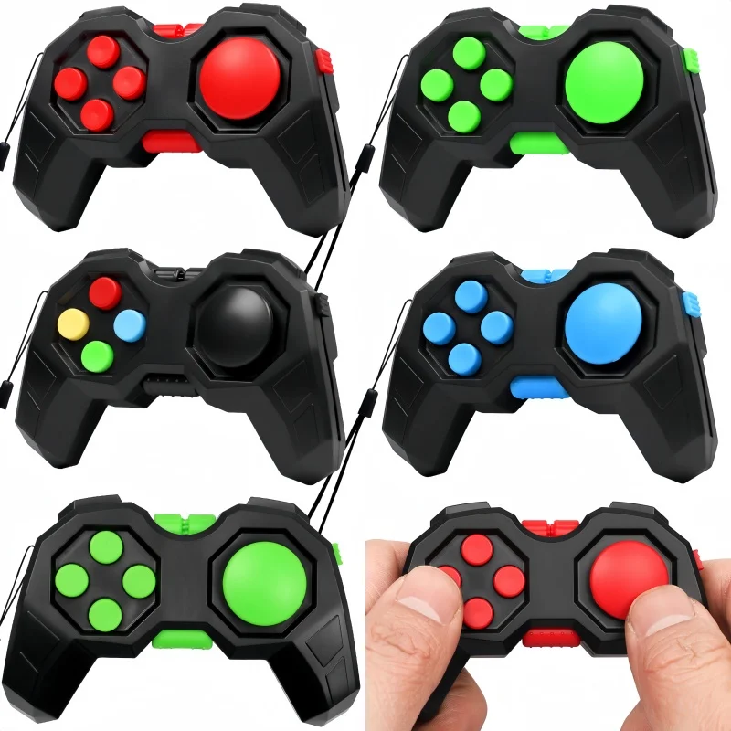 2Pcs Game Pad Fidget Toys Handheld Game Controller Classic Roller Decompression Toys for Autism ADHD Anxiety Stress Relief Toy
2Pcs Game Pad Fidget Toys Handheld Game Controller Classic Roller Decompression Toys for Autism ADHD Anxiety Stress Relief Toy