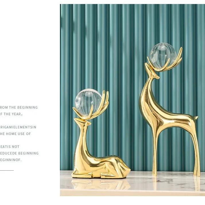 CLL brass crystal deer high-end ornament ornament creative home room wedding gift decoration handicrafts
CLL brass crystal deer high-end ornament ornament creative home room wedding gift decoration handicrafts