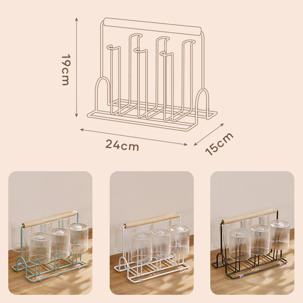 Simple Glass Cup Drying Rack With Handle Non-Slip Water Cup Drain Storage Rack
Simple Glass Cup Drying Rack With Handle Non-Slip Water Cup Drain Storage Rack