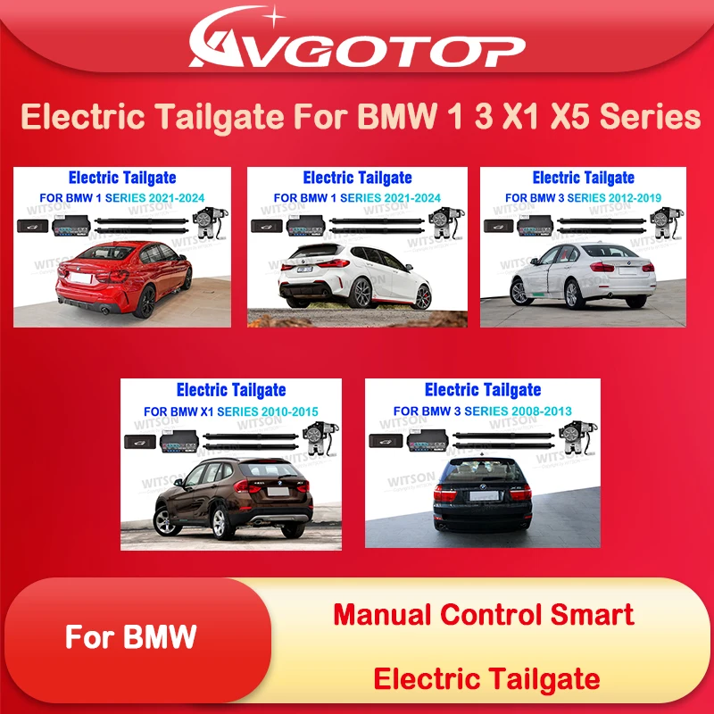 AVGOTOP электрическая задняя дверь для BMW 1 3 X1 X5 серии 2008-2024, Автомобильный багажник, открывающийся закрытый задний дверь, интеллектуальная задняя дверь, подъемная стойка
AVGOTOP электрическая задняя дверь для BMW 1 3 X1 X5 серии 2008-2024, Автомобильный багажник, открывающийся закрытый задний дверь, интеллектуальная задняя дверь, подъемная стойка
