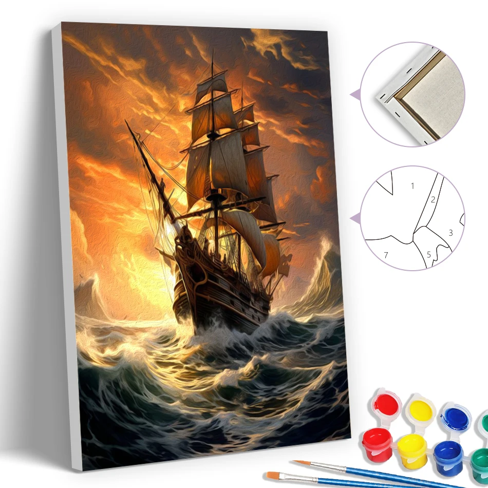 SDOYUNO Simple Painting By Numbers Sea sunset sailboat Modern Pictures 20X30cm With Frame Diy Set Art Supplies Acrylic Wall Art
SDOYUNO Simple Painting By Numbers Sea sunset sailboat Modern Pictures 20X30cm With Frame Diy Set Art Supplies Acrylic Wall Art