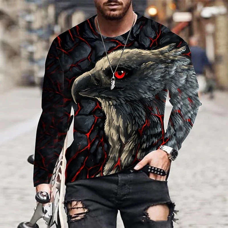 Eagle 3D Printed Tshirt Men Long Sleeve Graphic T Shirts Casual Fashion Round Neck Tops Tees Streetwear Loose Cool Hombre Ropa
Eagle 3D Printed Tshirt Men Long Sleeve Graphic T Shirts Casual Fashion Round Neck Tops Tees Streetwear Loose Cool Hombre Ropa