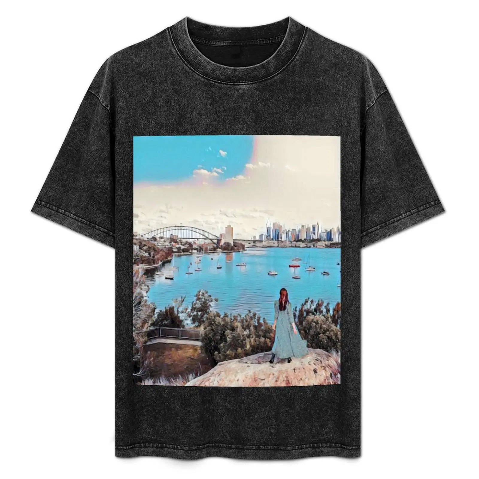 Sydney view T-Shirt Plus Size Basic Short Sleeve Top
Sydney view T-Shirt Plus Size Basic Short Sleeve Top