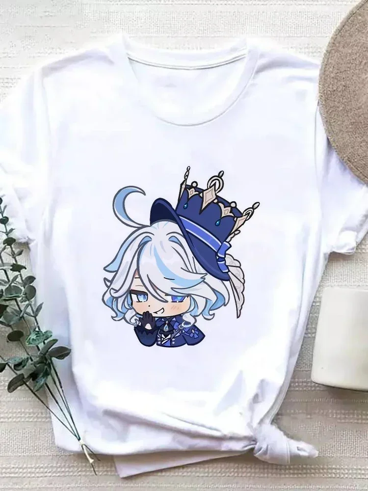 Футболка Genshin Impact Ganyu с принтом Venti, повседневные женские кроп-топы с рисунком из мультфильма, летняя повседневная свободная уличная одежда
Футболка Genshin Impact Ganyu с принтом Venti, повседневные женские кроп-топы с рисунком из мультфильма, летняя повседневная свободная уличная одежда