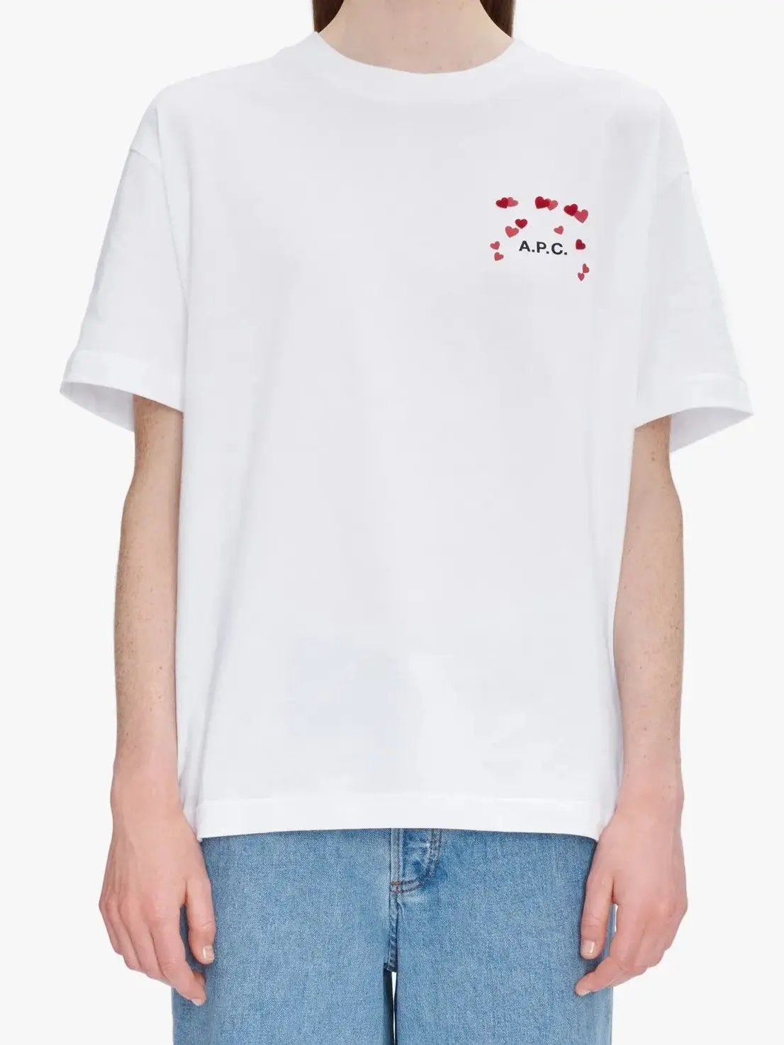 Легкие роскошные новые товары, популярные в Японии и Южной Корее, футболка с рисунком любви, футболка из 100% чистого хлопка, пара с короткими рукавами
Легкие роскошные новые товары, популярные в Японии и Южной Корее, футболка с рисунком любви, футболка из 100% чистого хлопка, пара с короткими рукавами