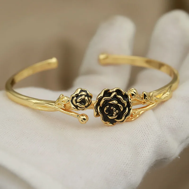 New Sight Classic Metal Flower Open Bangles&Bracelet for Women Wedding Bridal Bracelet Fashion Brand Jewelry
New Sight Classic Metal Flower Open Bangles&Bracelet for Women Wedding Bridal Bracelet Fashion Brand Jewelry
