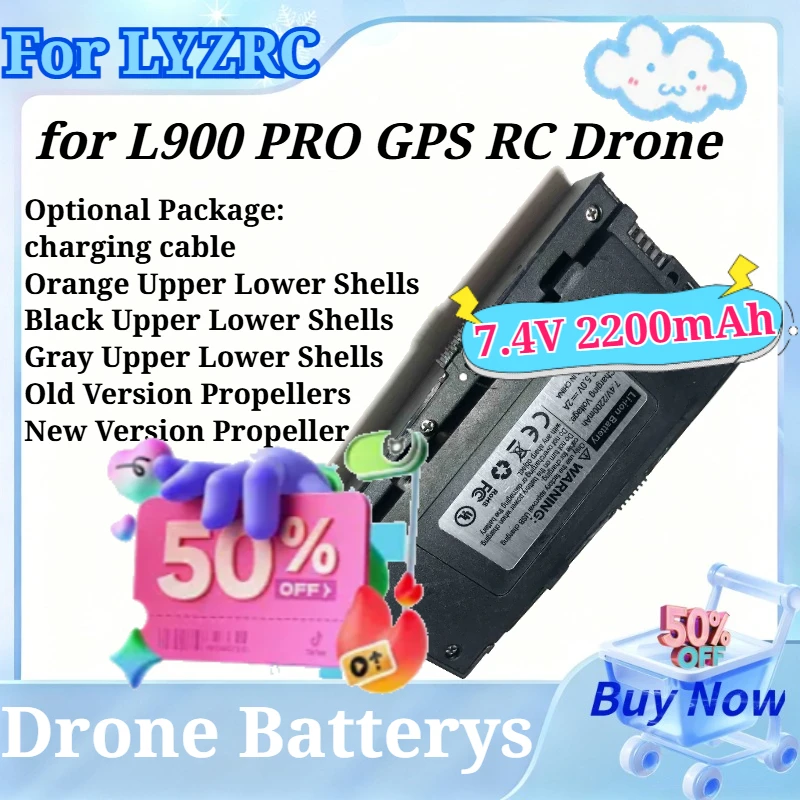 7.4V 2200mAh High-Capacity Drone Battery for LYZRC L900 PRO GPS RC Drone Propeller Blades/Motor Arms Replacement Drone Accessory
7.4V 2200mAh High-Capacity Drone Battery for LYZRC L900 PRO GPS RC Drone Propeller Blades/Motor Arms Replacement Drone Accessory