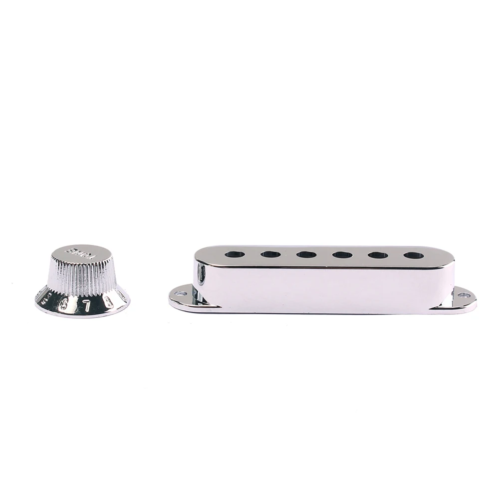 3Pcs Chrome Plastic Guitar Pickup Covers 1 Volume 2 Tone Knobs Switch Tip Set Strat Replacement Parts Accessories
3Pcs Chrome Plastic Guitar Pickup Covers 1 Volume 2 Tone Knobs Switch Tip Set Strat Replacement Parts Accessories