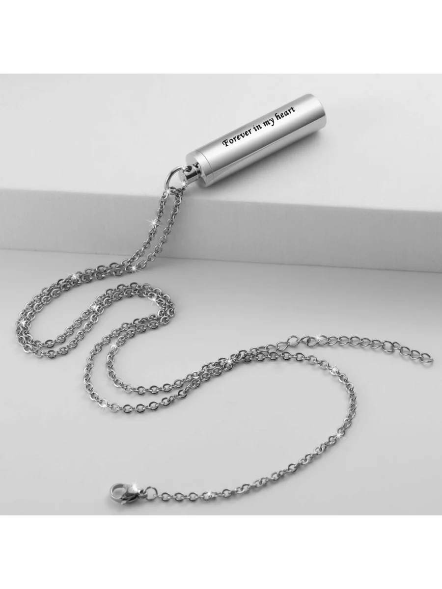 Stainless Steel Urn Necklace Pendant For Ashes Memorial Jewelry With Engraved Words
Stainless Steel Urn Necklace Pendant For Ashes Memorial Jewelry With Engraved Words