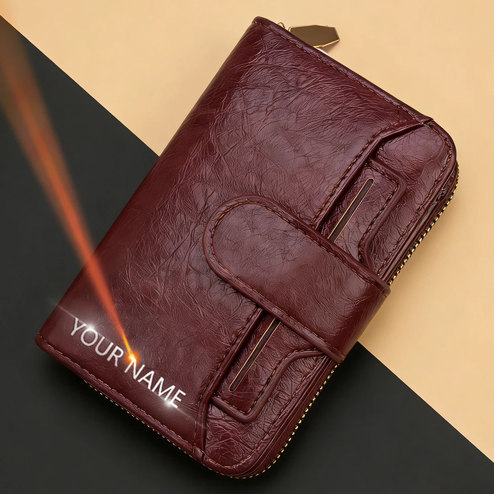 Name Engraving Women Short Wallet High Quality Big Capacity Female Purses Zipper Coin Pocket Multi Slot Card Bag For Girls
Name Engraving Women Short Wallet High Quality Big Capacity Female Purses Zipper Coin Pocket Multi Slot Card Bag For Girls
