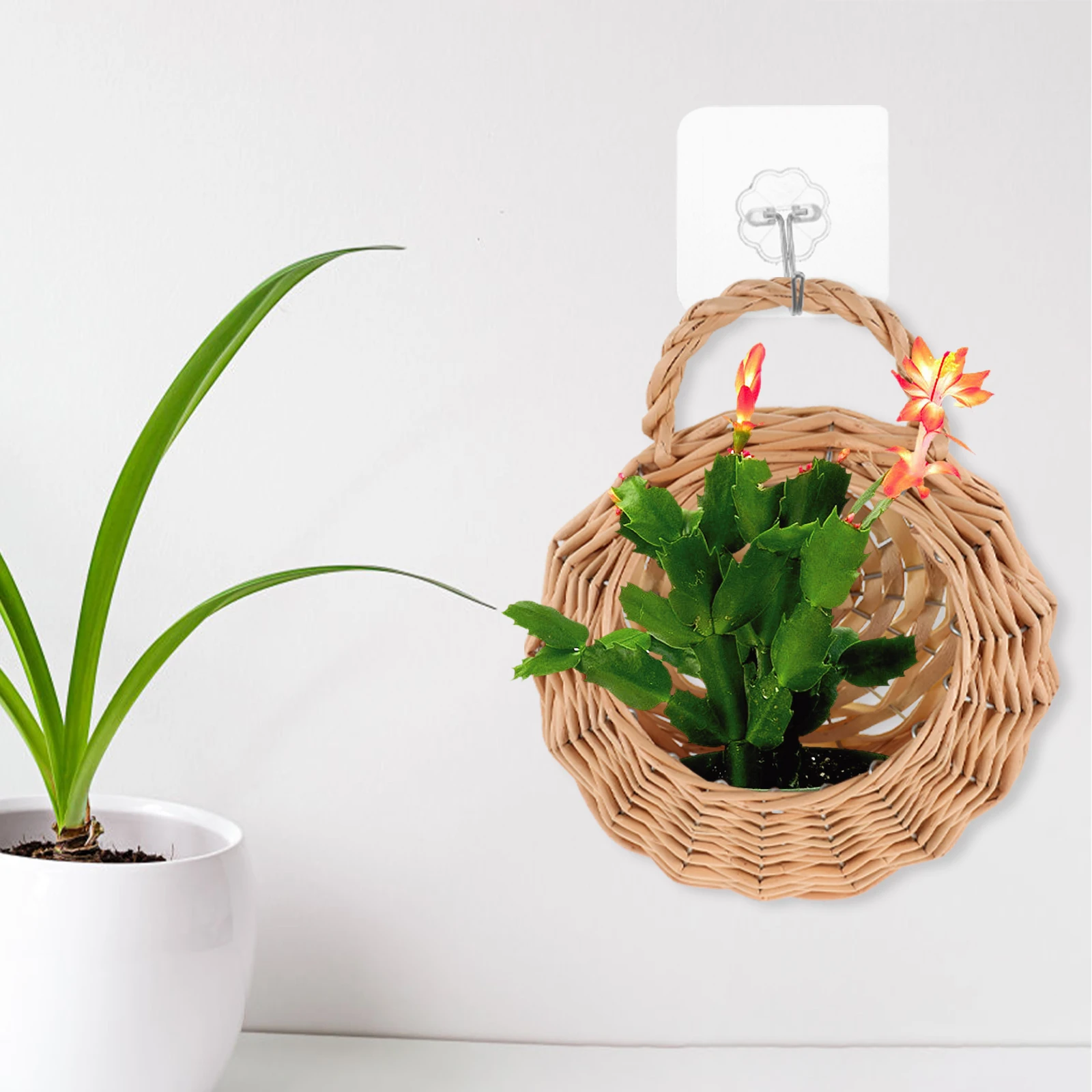 Wicker Woven Hanging Flower Basket Wall Storage Baskets Decorative Organizer Indoor Kitchen Sundries Holder Planter Fruit
Wicker Woven Hanging Flower Basket Wall Storage Baskets Decorative Organizer Indoor Kitchen Sundries Holder Planter Fruit