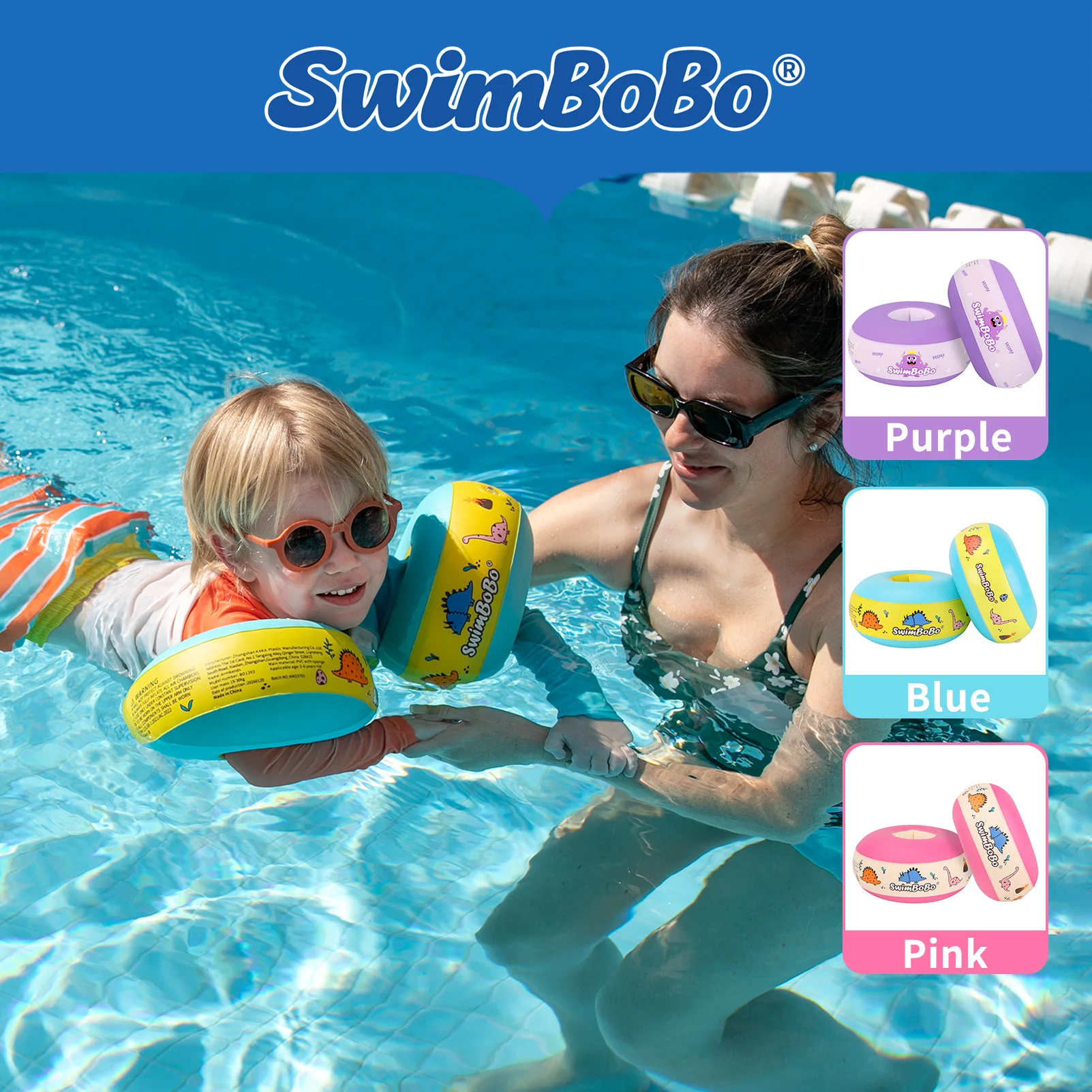 SwimBoBo Inflatable Arm Bands for Kids, Cute Cartoon Swimming Floats Sleeves, Toddler Pool Safety Water Wings, Best Summer Swim
SwimBoBo Inflatable Arm Bands for Kids, Cute Cartoon Swimming Floats Sleeves, Toddler Pool Safety Water Wings, Best Summer Swim
