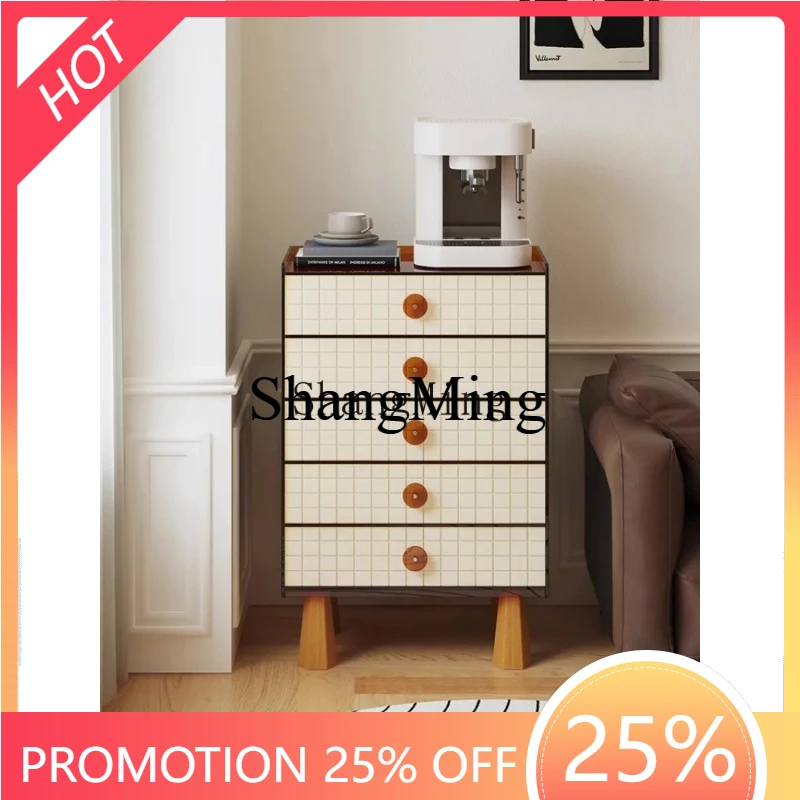 SM new retro acrylic five-bucket living room side cabinet against the wall bedroom bedside storage drawer cabinet
SM new retro acrylic five-bucket living room side cabinet against the wall bedroom bedside storage drawer cabinet