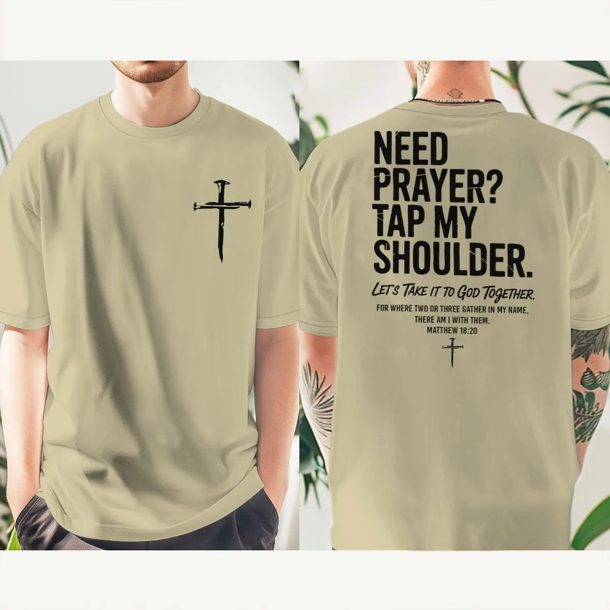 Fashion Christian Faith T-shirt "Need Prayer Tap My Shoulder" Print Men Women Tees Bible Verses Vintage Jesus Streetwear
Fashion Christian Faith T-shirt "Need Prayer Tap My Shoulder" Print Men Women Tees Bible Verses Vintage Jesus Streetwear
