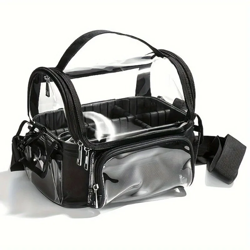 Multifunctional Transparent Makeup Case Large Capacity Crossbody Travel Toiletry Bag Cosmetic Organizer for Beauty Tools
Multifunctional Transparent Makeup Case Large Capacity Crossbody Travel Toiletry Bag Cosmetic Organizer for Beauty Tools