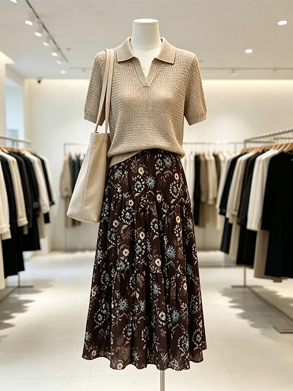Large Size Women's Summer New Hollow out Knitted Top High Waist Skirt Two Piece Set Korean Style Loose Fit Casual Fashion
Large Size Women's Summer New Hollow out Knitted Top High Waist Skirt Two Piece Set Korean Style Loose Fit Casual Fashion