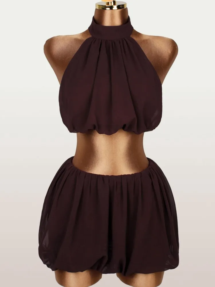 Woman 2 Piece Set Outfit Trendy Solid Color Sleeveless Top Short Skirt Suit Two-piece Set Solid Color Simple Style Temperament
Woman 2 Piece Set Outfit Trendy Solid Color Sleeveless Top Short Skirt Suit Two-piece Set Solid Color Simple Style Temperament