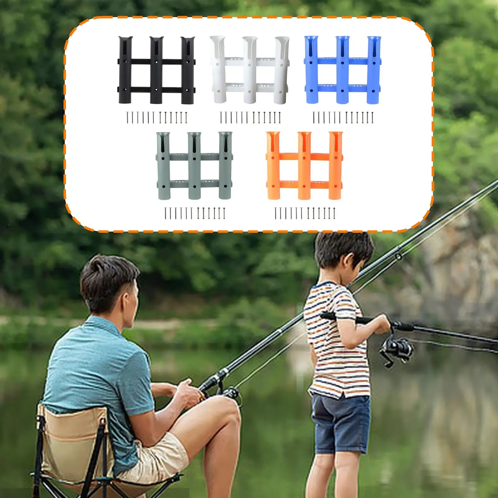 3 Tube Links Fishing Rod Holder Gift for Husband Accessories Poles Rest 3 Hole Fishing Rod Rack Bracket for Yacht Truck Marine
3 Tube Links Fishing Rod Holder Gift for Husband Accessories Poles Rest 3 Hole Fishing Rod Rack Bracket for Yacht Truck Marine
