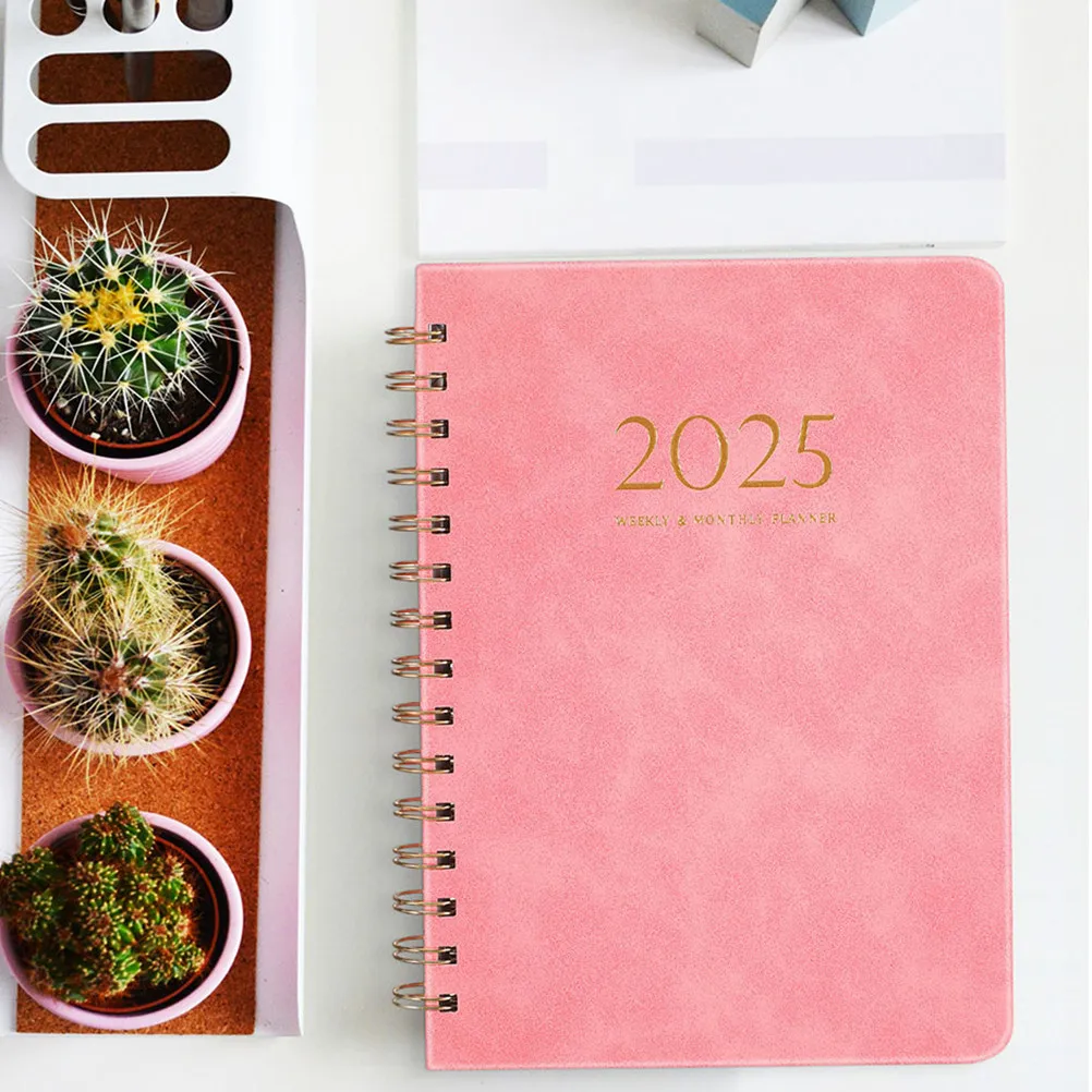 2Pcs Planner Notebooks 2025 Year Weekly Monthly Schedule Calendar Books for Students Office Time Management Agenda
2Pcs Planner Notebooks 2025 Year Weekly Monthly Schedule Calendar Books for Students Office Time Management Agenda