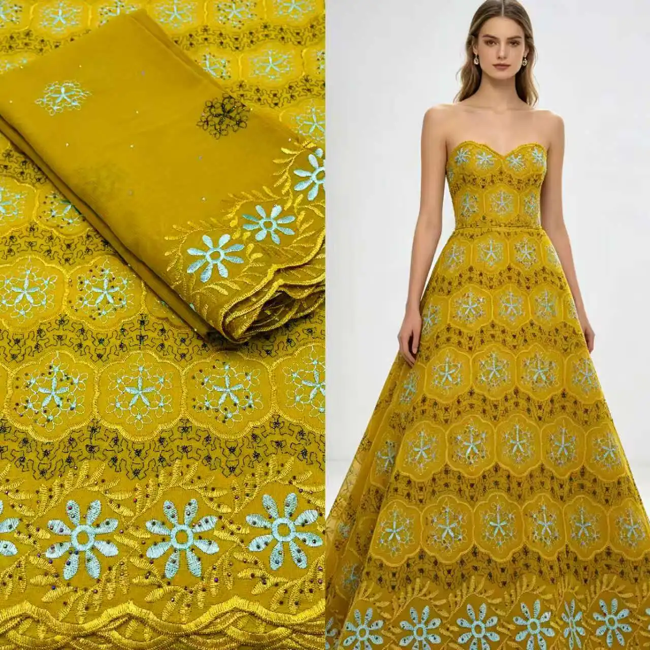 Wholesale Cotton African Lace Fabric 2026 High Quality Swiss Voile Lace Fabric Nigerian Dry Lace Fabrics With Stones Wedding Sew
Wholesale Cotton African Lace Fabric 2026 High Quality Swiss Voile Lace Fabric Nigerian Dry Lace Fabrics With Stones Wedding Sew