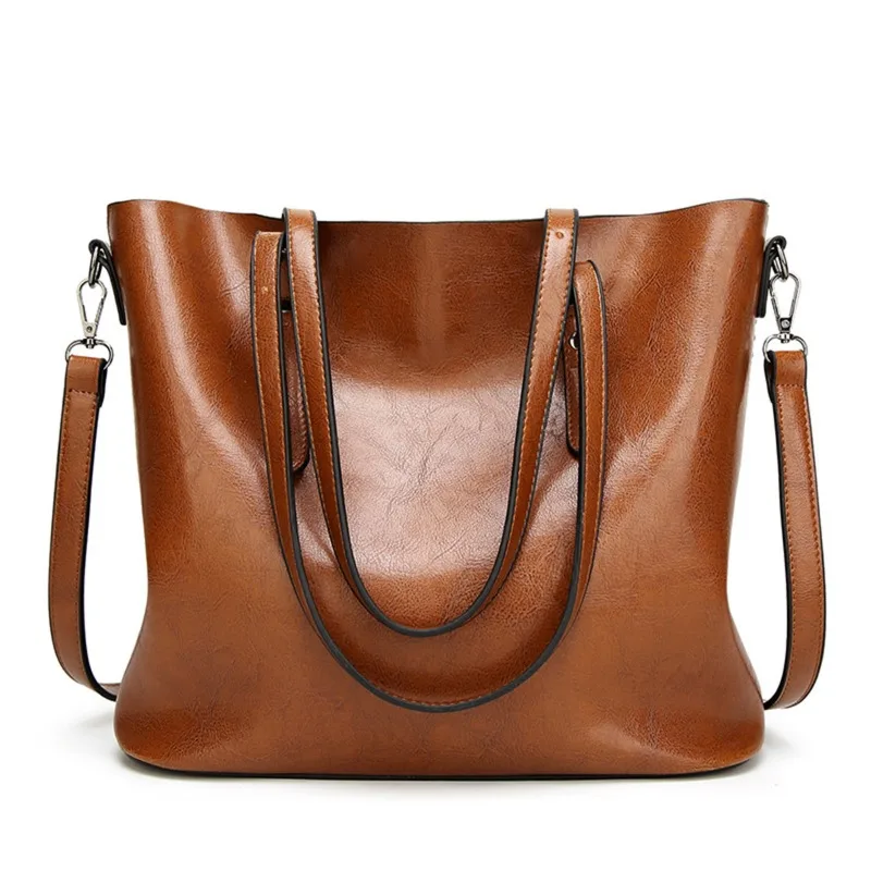 Vintage Oil Wax Leather Handbag with Large Bag Lacquered Leather Glossy Tote Bag New Women's Bag Shoulder Bag
Vintage Oil Wax Leather Handbag with Large Bag Lacquered Leather Glossy Tote Bag New Women's Bag Shoulder Bag