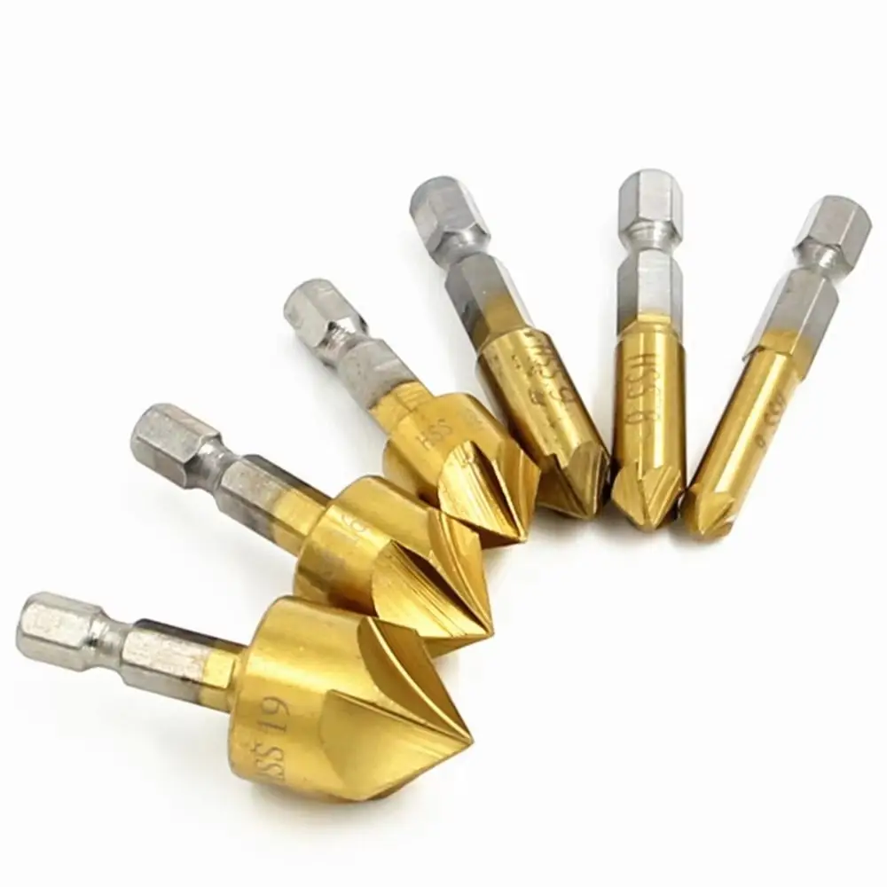 Hex Shank Chamfer Drill Bit Chamfering Tool High Carbon Steel Counter Sink Drill Bit 90 Degree Multifunctional Hole Opener Bit
Hex Shank Chamfer Drill Bit Chamfering Tool High Carbon Steel Counter Sink Drill Bit 90 Degree Multifunctional Hole Opener Bit