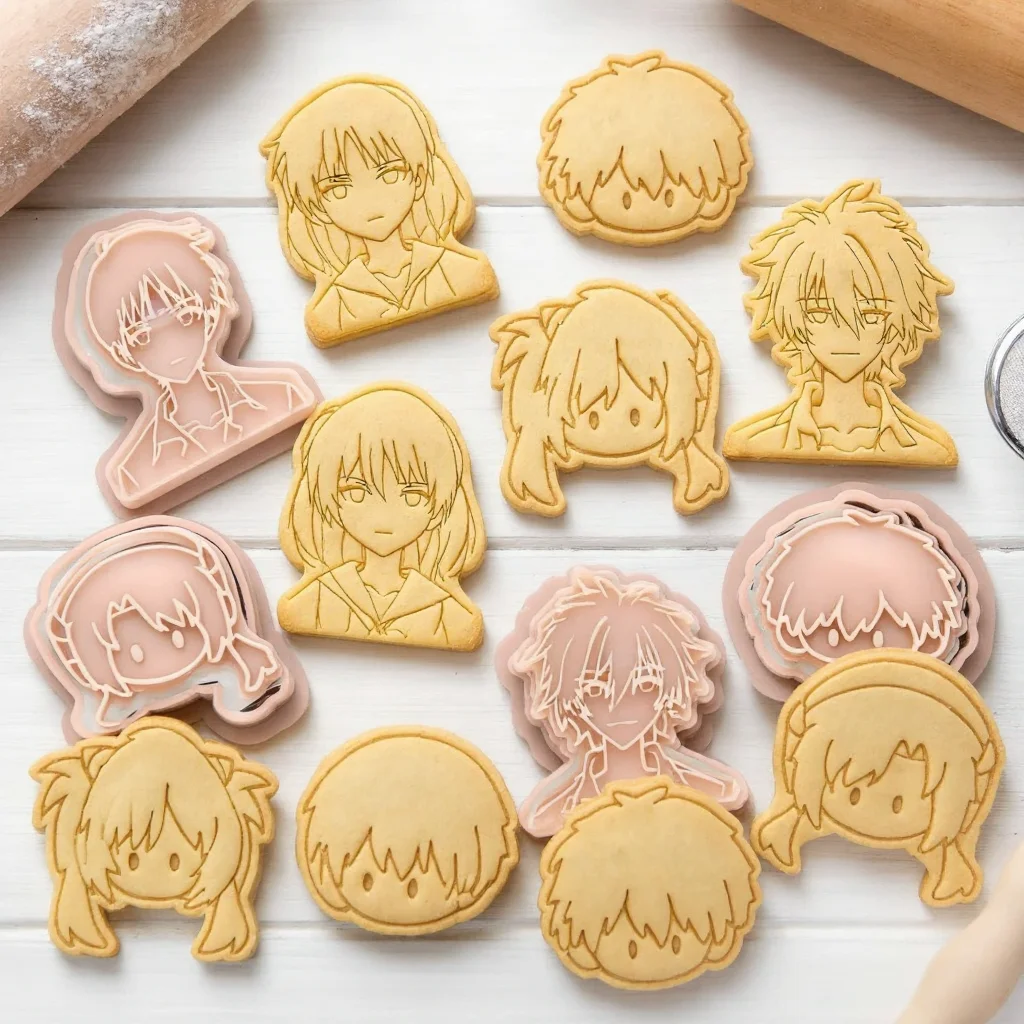 Evangelion EVA Cookie Cutters Set Kaworu Nagisa Asuka Rei Ayanami Shinji Ikari Anime Biscuit Mold Baking Tool Gift for Fans
Evangelion EVA Cookie Cutters Set Kaworu Nagisa Asuka Rei Ayanami Shinji Ikari Anime Biscuit Mold Baking Tool Gift for Fans