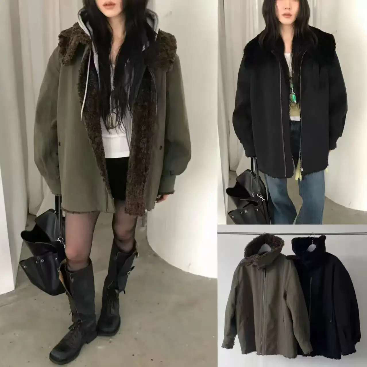 Thiened Fce Warm Parka Coat Stand Collar Women's Jaet Outerwear Faionable Workwear Sle Long Sve Zipper Closure
Thiened Fce Warm Parka Coat Stand Collar Women's Jaet Outerwear Faionable Workwear Sle Long Sve Zipper Closure