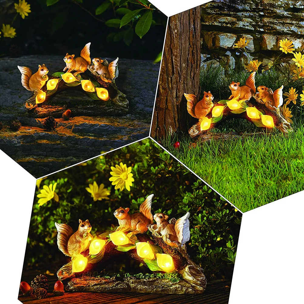 Solar Squirrel Lawn Lamp Resin Garden Decorative Light Yard Solar Powered Landscape Animal Statue Light Outdoor
Solar Squirrel Lawn Lamp Resin Garden Decorative Light Yard Solar Powered Landscape Animal Statue Light Outdoor